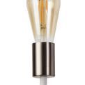 Grace Flexible Switched Wall Lamp, 1 Light E27 Satin White/Satin Nickel additional 14
