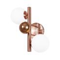 Rylee Wall Lamp, 2 x G9, Antique Copper/Opal &amp; Copper Glass additional 3