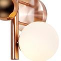 Rylee Wall Lamp, 2 x G9, Antique Copper/Opal &amp; Copper Glass additional 6