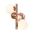 Rylee Wall Lamp, 2 x G9, Antique Copper/Opal &amp; Copper Glass additional 4
