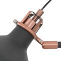 Bronx Adjustable Wall Lamp Switched, 1 x E27, Graphite/Copper/White additional 7
