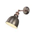 Cornelia Adjustable Wall Lamp, 1 x E27, Antique Silver/Copper/White additional 3