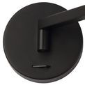 Blyss Switched Adjustable Wall Lamp / Reader, 1 x 8W LED, 3000K, Sand Black, additional 5