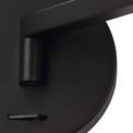 Blyss Switched Adjustable Wall Lamp / Reader, 1 x 8W LED, 3000K, Sand Black, additional 6