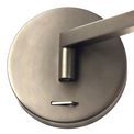 Blyss Satin Nickel Switched Adjustable Wall Lamp / Reader (1 x 8W LED, 3000K) additional 6