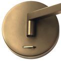 Blyss Switched Adjustable Antique Brass Wall Lamp / Reader (1 x 8W LED, 3000K) additional 5