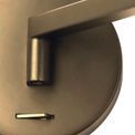 Blyss Switched Adjustable Antique Brass Wall Lamp / Reader (1 x 8W LED, 3000K) additional 6