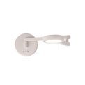 Blyss Switched Adjustable Swing Arm Wall Lamp / Reader, 1 x 8W LED, 3000K, Sand White, additional 10