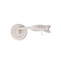 Blyss Switched Adjustable Swing Arm Wall Lamp / Reader, 1 x 8W LED, 3000K, Sand White, additional 11