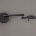 Blyss Switched Adjustable Swing Arm LED Wall Lamp / Reader in Sand Black additional 2