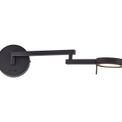 Blyss Switched Adjustable Swing Arm LED Wall Lamp / Reader in Sand Black additional 8