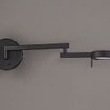 Blyss Switched Adjustable Swing Arm LED Wall Lamp / Reader in Sand Black additional 4