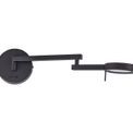 Blyss Switched Adjustable Swing Arm LED Wall Lamp / Reader in Sand Black additional 9