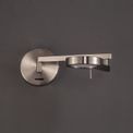 Blyss Switched Adjustable Swing Arm Wall Lamp / Reader, 1 x 8W LED, 3000K, Satin Nickel, additional 6