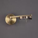 Blyss Switched Adjustable Swing Arm Wall Lamp / Reader 1 x 8W LED 3000K with Antique Brass Finish additional 6
