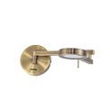 Blyss Switched Adjustable Swing Arm Wall Lamp / Reader 1 x 8W LED 3000K with Antique Brass Finish additional 11