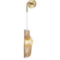 Tianna Wall Light, 1 x G9, Brass/Polished Chrome &amp; Cognac Glass additional 3