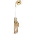 Tianna Wall Light, 1 x G9, Brass/Polished Chrome &amp; Cognac Glass additional 4