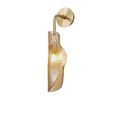 Tianna Wall Light, 1 x G9, Brass/Polished Chrome &amp; Cognac Glass additional 9