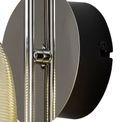 Bethany Switched Wall Lamp, 1 x 6W LED, 4000K, 720lm, Polished Chrome/Black With Champagne Glass, additional 8
