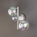 Rylee Wall Lamp, 2 x G9, Polished Chrome/Iridescent Glass additional 2