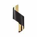 Kiara Wall Lamp Small, 1 x 8W LED, 3000K, 640lm,Sand Black/Gold, additional 4