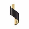 Kiara Wall Lamp Small, 1 x 8W LED, 3000K, 640lm,Sand Black/Gold, additional 3