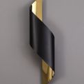 Kiara Wall Lamp Large, 1 x 8W LED, 3000K, 640lm, Sand Black/Gold, additional 2