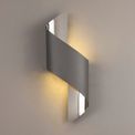 Kiara Wall Lamp Small, 1 x 8W LED, 3000K, 640lm, Anthracite/Polished Chrome, additional 1