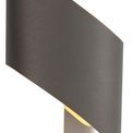 Kiara Wall Lamp Small, 1 x 8W LED, 3000K, 640lm, Anthracite/Polished Chrome, additional 6