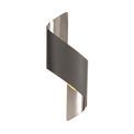 Kiara Wall Lamp Small, 1 x 8W LED, 3000K, 640lm, Anthracite/Polished Chrome, additional 3