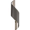 Kiara Wall Lamp Large, 1 x 8W LED, 3000K, 640lm, Anthracite/Polished Chrome, additional 3
