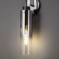 Brita Slim Single Switched Wall Lamp, 1 Light, E27, Black/Smoke Fade Glass additional 2