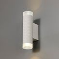 Sienna 2 Light Wall Lamp GU10, Sand White/Acrylic Rings additional 1