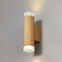 Sienna 2 Light Wall Lamp GU10, Champagne Gold/Acrylic Rings additional 1