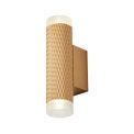 Sienna 2 Light Wall Lamp GU10, Champagne Gold/Acrylic Rings additional 3