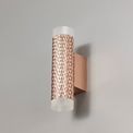 Sienna 2 Light Wall Lamp GU10, Rose Gold/Acrylic Rings additional 2