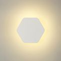 Melody Magnetic Base Wall Lamp, 12W LED 3000K 498lm, 15cm Horizontal Hexagonal, Sand White additional 1