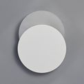 Melody Magnetic Base Wall Lamp, 12W LED 3000K 498lm, 20/19cm Round Bottom Offset, Sand White/Acrylic Frosted Diffuser additional 2