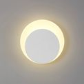 Melody Magnetic Base Wall Lamp, 12W LED 3000K 498lm, 15/19cm Round Bottom Offset, Sand White/Acrylic Frosted Diffuser additional 1