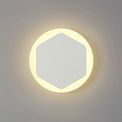 Melody Magnetic Base Wall Lamp, 12W LED 3000K 498lm, 15/19cm Vertical Hexagonal Centre, Sand White/Round Acrylic Frosted Diffuser additional 1
