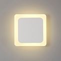 Melody Magnetic Base Wall Lamp, 12W LED 3000K 498lm, 15/19cm Square Centre, Sand White/Acrylic Frosted Diffuser additional 3