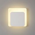 Melody Magnetic Base Wall Lamp, 12W LED 3000K 498lm, 15/19cm Square Bottom Offset, Sand White/Acrylic Frosted Diffuser additional 1