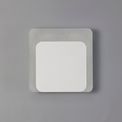 Melody Magnetic Base Wall Lamp, 12W LED 3000K 498lm, 15/19cm Square Bottom Offset, Sand White/Acrylic Frosted Diffuser additional 2