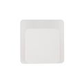 Melody Magnetic Base Wall Lamp, 12W LED 3000K 498lm, 15/19cm Square Bottom Offset, Sand White/Acrylic Frosted Diffuser additional 4
