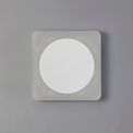 Melody Magnetic Base Wall Lamp, 12W LED 3000K 498lm, 15cm Round 19cm Square Centre, Sand White/Acrylic Frosted Diffuser additional 2