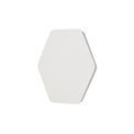 Melody Magnetic Base Wall Lamp, 12W LED 3000K 498lm, 20/19cm Horizontal Hexagonal Centre, Sand White/Acrylic Frosted Diffuser additional 7