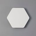 Melody Magnetic Base Wall Lamp, 12W LED 3000K 498lm, 20/19cm Horizontal Hexagonal Centre, Sand White/Acrylic Frosted Diffuser additional 3