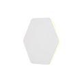 Melody Magnetic Base Wall Lamp, 12W LED 3000K 498lm, 20/19cm Horizontal Hexagonal Centre, Sand White/Acrylic Frosted Diffuser additional 5