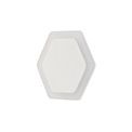 Melody Magnetic Base Wall Lamp, 12W LED 3000K 498lm, 15/19cm Horizontal Hexagonal Centre, Sand White/Acrylic Frosted Diffuser additional 8